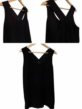 Club Manaco 100% Silk Scoop Neck Sleeveless Top